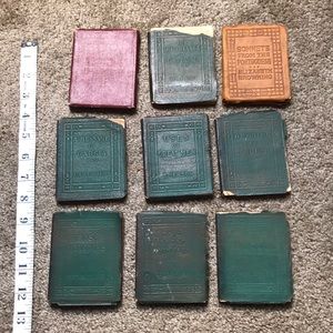 Lot of 9 “little leather library” books